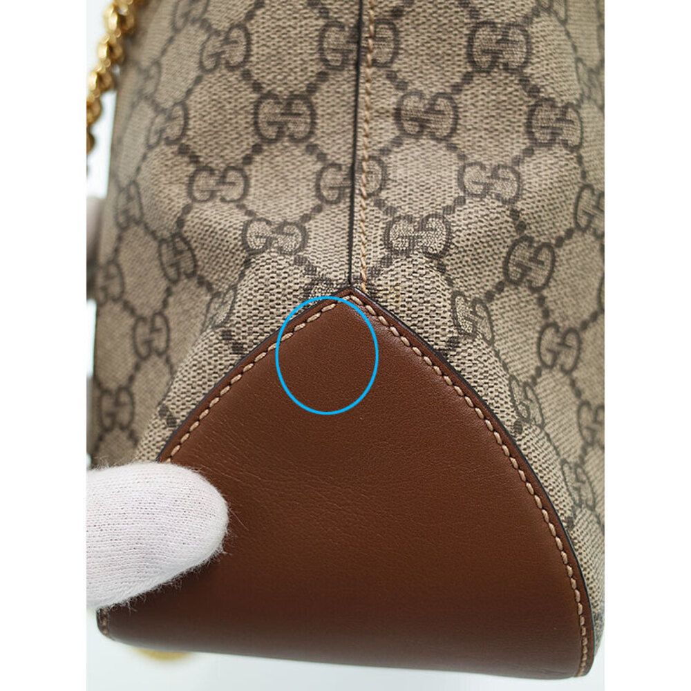 Gucci GG Supreme Hobo bag beige brown coated canvas - Picture 8 of 9